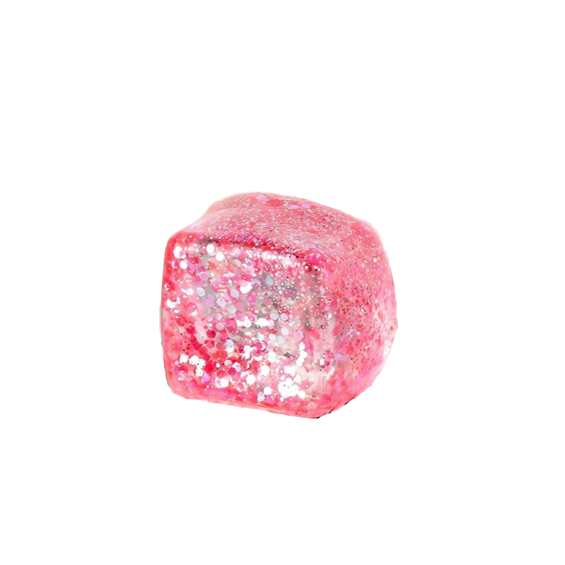 Glitter Ice Cube Squeeze Squishy Toy